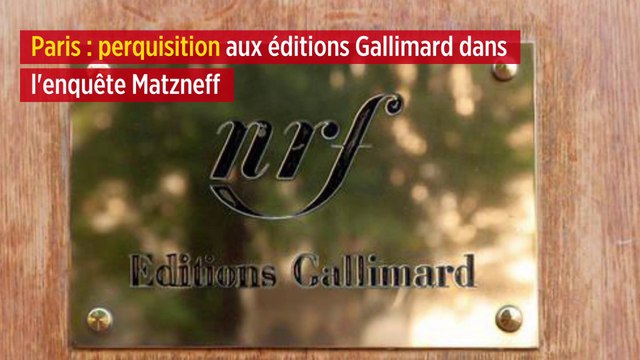 Paris : perquisition aux éditions Gallimard dans l'enquête Matzneff