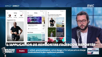 #Magnien, la chronique des réseaux sociaux : L'application de rencontre Facebook reportée - 14/02