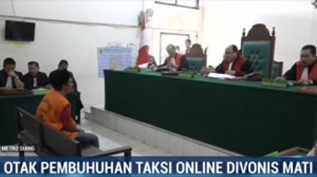 Otak Pembunuhan Sopir Taksi Daring di Palembang Divonis Mati