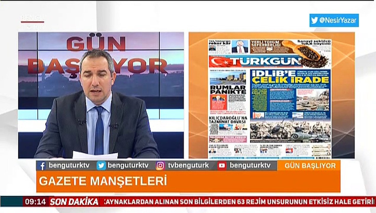 14 ŞUBAT 2020 MUHAMMET KUTLU İLE GÜN BAŞLIYOR