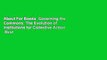 About For Books  Governing the Commons: The Evolution of Institutions for Collective Action  Best