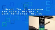 [Read] The Procurement and Supply Manager's Desk Reference  Review