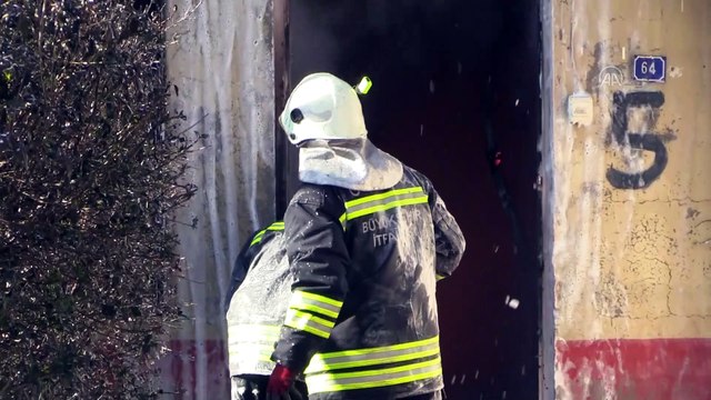 Boya ve tiner atölyesinde yangın (2) - GAZİANTEP