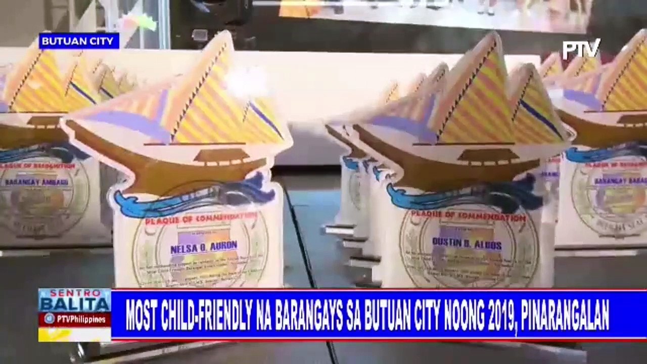 Most child-friendly na barangays sa Butuan City...