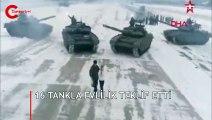 Rus ordusu yayınladı!  16 tankla evlilik teklifi