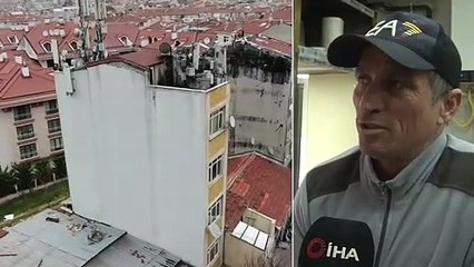 Fatih Yedikule'deki Bina Dar ve İnce Yapısıyla Dikkat Çekiyor