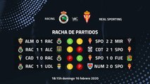 Previa partido entre Racing y Real Sporting Jornada 28 Segunda División