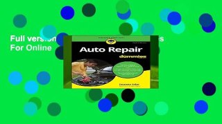 Full version  Auto Repair For Dummies  For Online