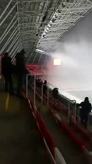 Sivaslı taraftarlar "A Spor dışarı" diye bağırdı, reji sesi kıstı