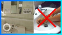Viral! Tulisan dalam bahasa, larangan cuci kaki di wastafel di toilet Jepang - TomoNews