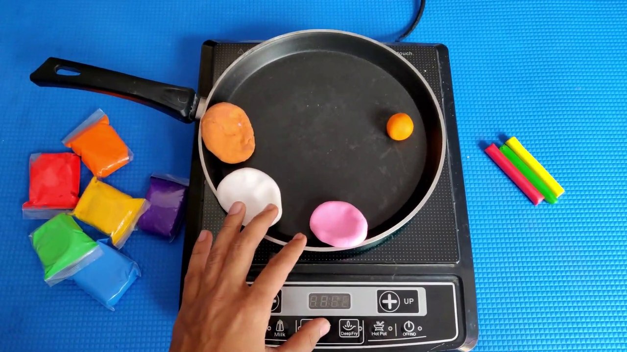 गर्म तवे पे उछलने वाला क्ले !! Chinese Super Bouncy Clay Vs. Made In Thailand Clay ON Red Hot Tava