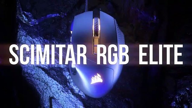 Présentation de la souris Corsair Scimitar RGB Elite