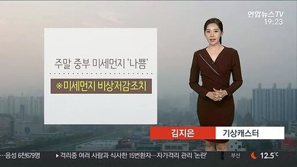 [날씨] 주말 포근, 미세먼지 계속…밤부터 서쪽 비