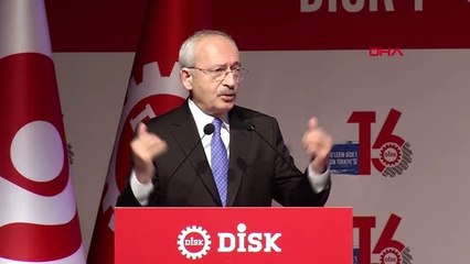Kılıçdaroğlu, disk 16. olağan genel kurulu'nda konuştu
