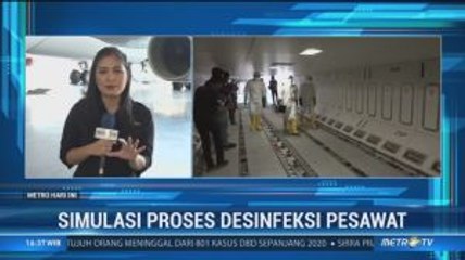 Batam Aero Technic Gelar Simulasi Desinfeksi Pesawat