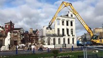 Claremont hotel comes crashing down