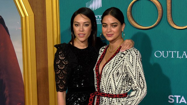 Mishel Prada, Melissa Barrera STARZ “Outlander” Season 5 World Premiere Red Carpet Fashion
