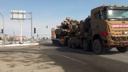 Suriye sınırına tank sevkiyatı - GAZİANTEP