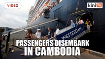 Cruise passengers shunned over coronavirus fears disembark in Cambodia