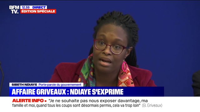 Sibeth Ndiaye adresse un message de soutien fort à Benjamin Griveaux