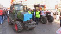 Miles de agricultores colapsan el centro de Valencia con sus tractores