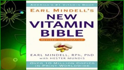 Full E-book  Earl Mindell s New Vitamin Bible  For Free