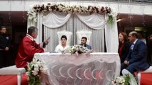 Trakya'da çiftler evlenmek için 