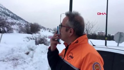 Kayseri yamaç paraşütü yapmak için dağa tırmanan dağcı, mahsur kaldı