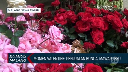 Momen Valentine, Penjualan Bunga di Malang Lesu