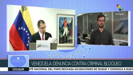 Venezuela: denuncia ante La Haya contra bloqueo de EEUU