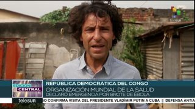 OMS declara emergencia por nuevo brote de ébola en Rep. del Congo