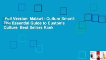 Full Version  Malawi - Culture Smart!: The Essential Guide to Customs  Culture  Best Sellers Rank