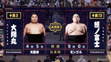 Daishomaru vs Terunofuji - Hatsu 2020, Juryo - Day 10