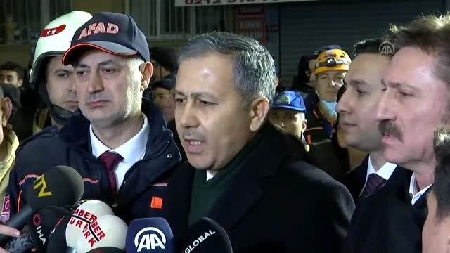 Bahçelievler'de çöken bina - İstanbul Valisi Yerlikaya