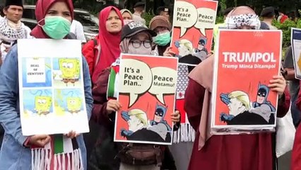 Endonezya'da ABD'nin sözde barış planı karşıtı gösteri - CAKARTA