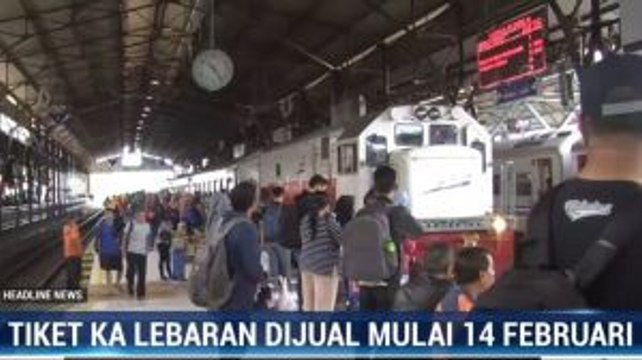 Tiket Kereta Lebaran Sudah Bisa Dipesan