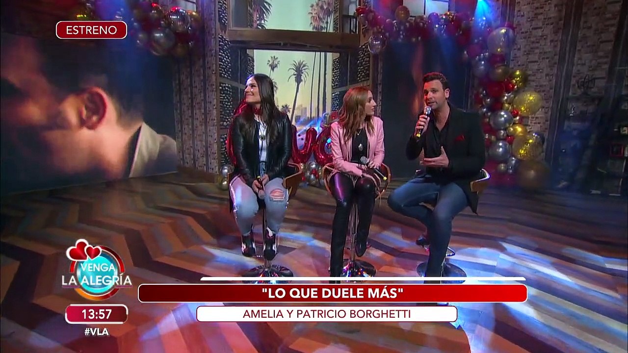 ¡Estamos de estreno! Amelia y Pato Borghetti nos presentan 'Lo que duele más'. | Venga La Alegría