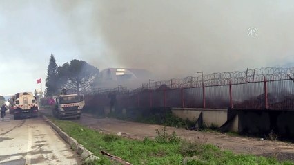 Pamuk yağı fabrikasındaki yangını söndürme çalışmaları devam ediyor - ADANA
