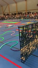 Record de France battu pour le 3e Dominos Day de Palaiseau