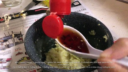 MIXED GINGER LEEK FISH SAUCE Nuoc Mam Gung Cu Kieu Ngon