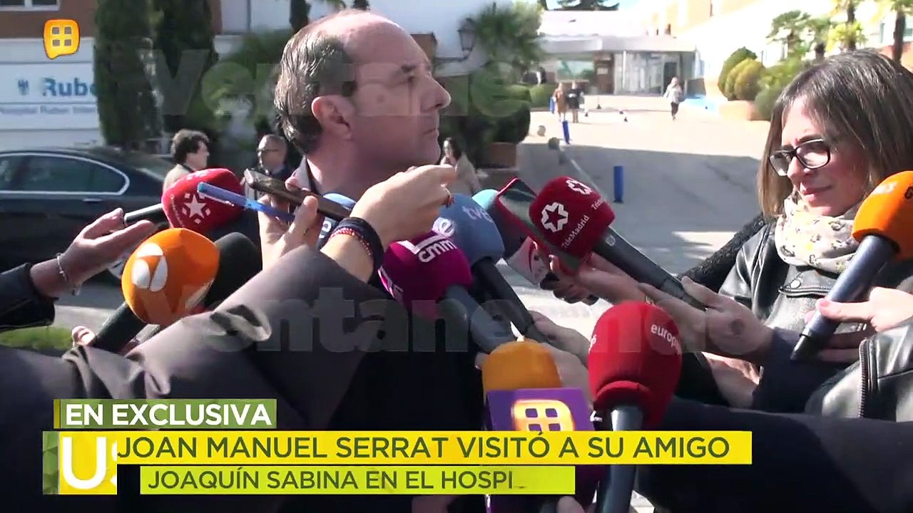¡Joan Manuel Serrat visitó en el hospital a su amigo Joaquín Sabina! | Ventaneando