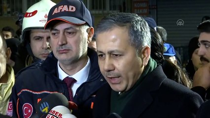 Bahçelievler'de çöken bina - İstanbul Valisi Yerlikaya  - İSTANBUL