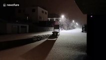 Incredible snowfall as Storm Tomris reaches Switzerland