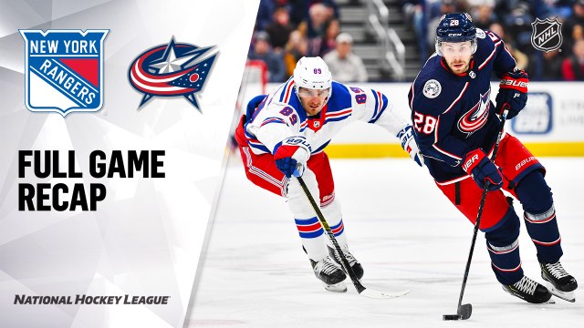 NHL Highlights | Rangers @ Blue Jackets 2/14/20