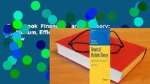 Full E-book  Financial Markets Theory: Equilibrium, Efficiency and Information  Review