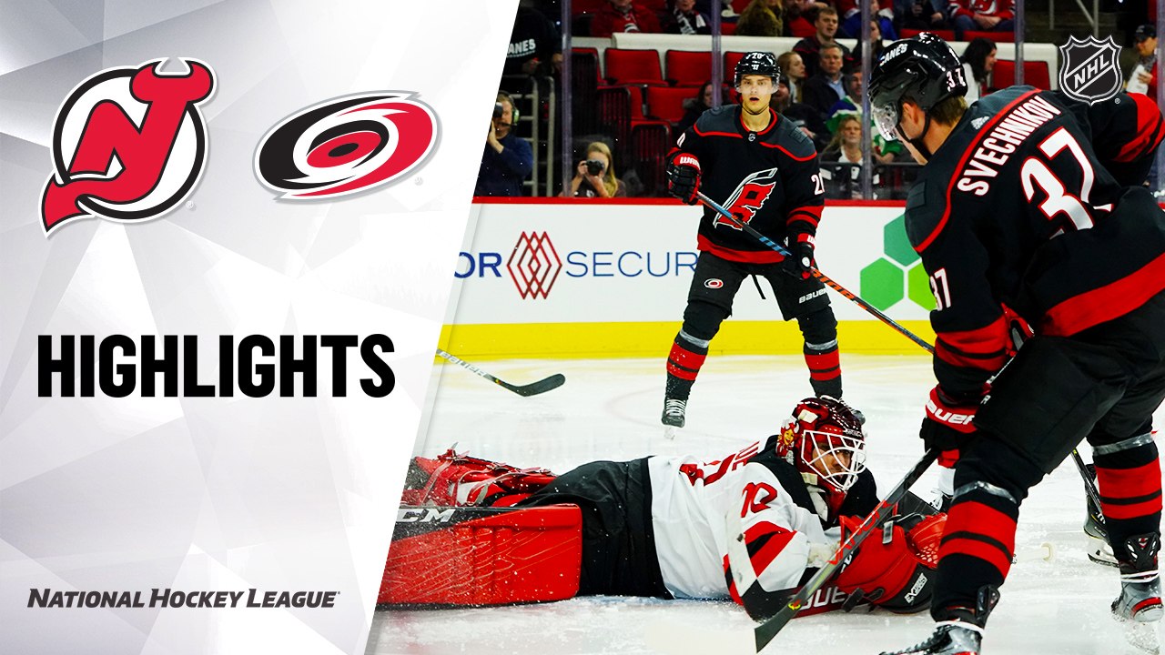 NHL Highlights Devils Hurricanes 2/14/20 video Dailymotion