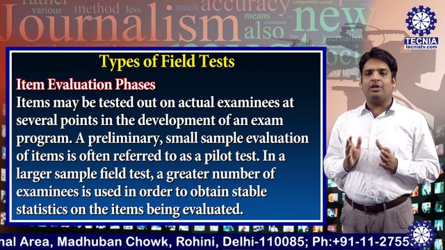 BAJMC || Mr. MAYANK ARORA || FIELD TESTING PROGRAMME || TIAS || TECNIA TV