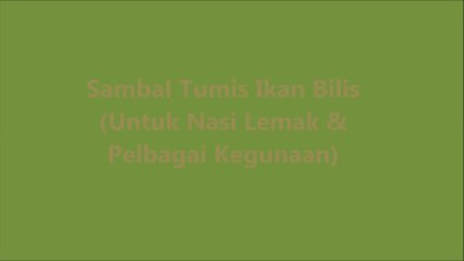 Sambal Tumis Ikan Bilis (Sambal Nasi Lemak)