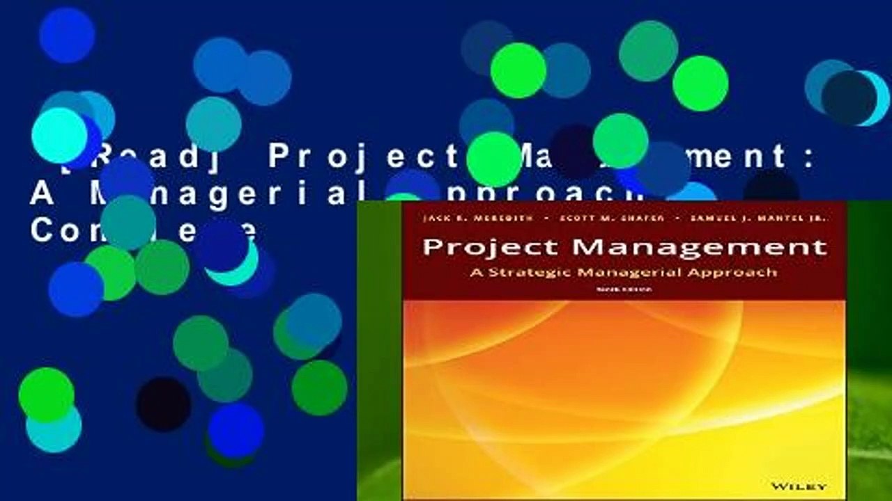 [Read] Project Management: A Managerial Approach Complete