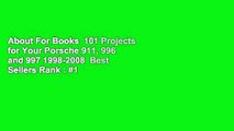 About For Books  101 Projects for Your Porsche 911, 996 and 997 1998-2008  Best Sellers Rank : #1